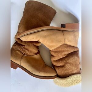 Preloved Vintage Roots Tan Women's Winter Boots